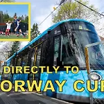 펜션 Luxury Treetop Panoramic Views And Direct Tram To Norway Cup *